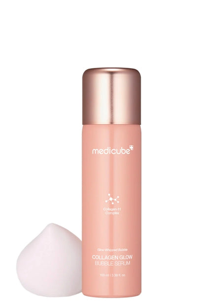 medicube Glow Whipped Bubble Collagen Glow Bubble Serum - Fast-absorbing bubble-type serum that gives you 24hr Glow & Lifted Look