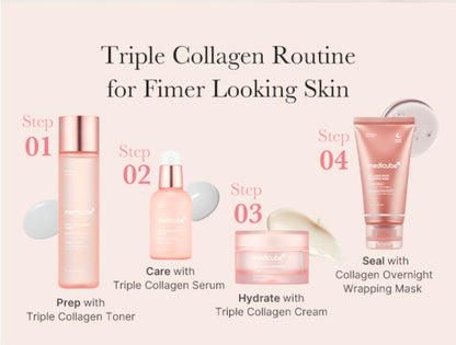 Medicube Triple Collagen Serum - Nourish dull skin with Triple Collagen Complex - A lightweight serum with Niacinamide and Hyaluronic Acid