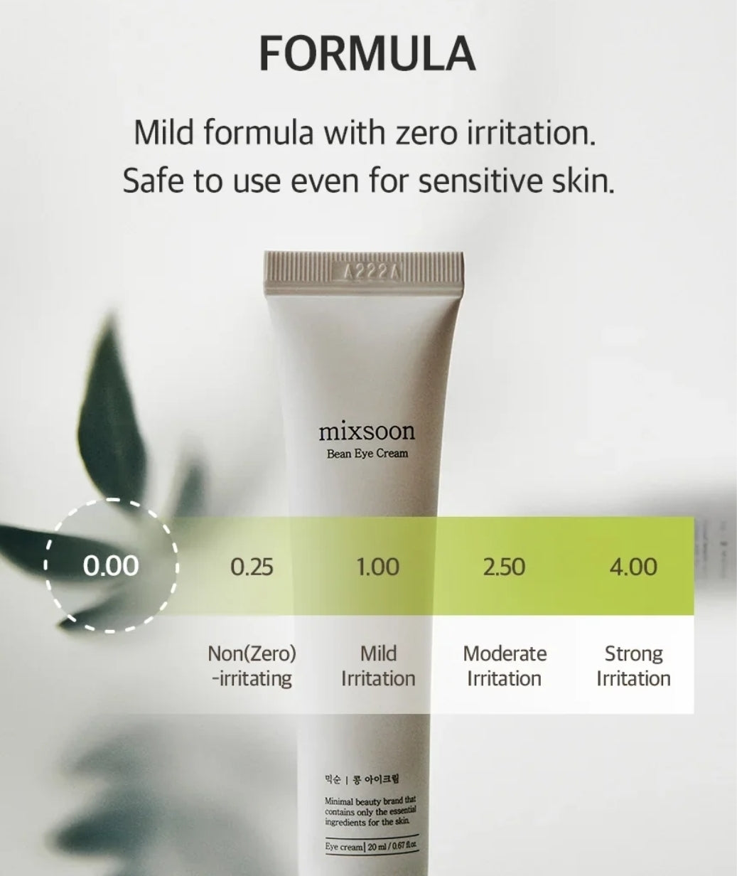 Mixsoon Bean Eye Cream - Deeply hydrates, brightens dark circles, and firms the skin