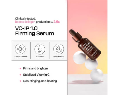 JUMISO All Day VC-IP 1.0 Firming Serum - Boosting Collagen, Reducing fine lines, Aronia Extract, Bakuchiol, Panthenol