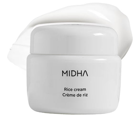 MIDHA Rice Cream - Deep Hydration Glow & Skin Barrier Support - Improves the appearance of dry, tired skin for a plump and dewy finish - Maintain a stronger, healthier skin barrier.