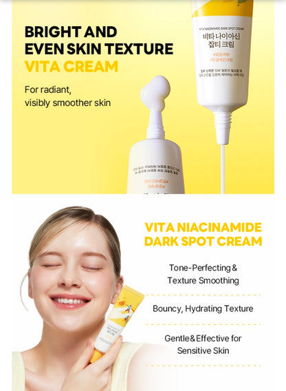 ROUND LAB Vita Niacinamide Dark Spot Cream - Tone Clarity Moisturizer with Tranexamic  Acid (TXA), and Vitamin Complex for Dark Spot Care, Uneven Skin Texture, and Skin Radiance
