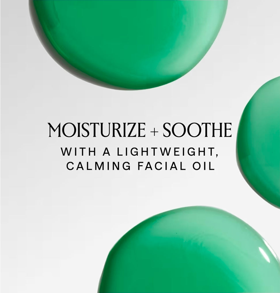 HERBIVORE Emerald Facial Oil - Calming & Soothing for Stressed Skin, Deeply Hydrating with Squalane & Ashwagandha, Safe for Blemish Prone Skin, Vegan 1.7oz