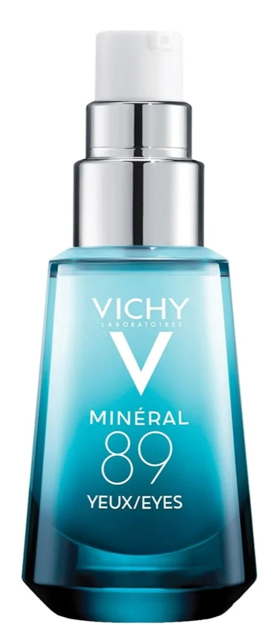 Vichy Mineral 89 Eye Serum, Crema con Ácido Hialurónico y Cafeína - Crema para el contorno de ojos