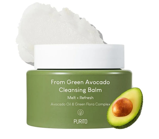 PURITO From Green Avocado Cleansing Balm - Melt-In Moisture with Avocado Oil, Vegan, Cruelty-Free, Suitable for Dry Skin