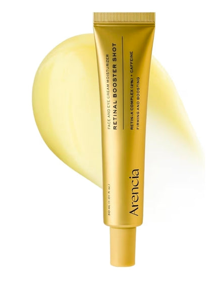 Arencia Retinal Booster Shot Serum - Firming Advanced Night Serum with Caffeine and Ectoin for Mature Skin, Pore Minimizing, Fine Lines & Wrinkles