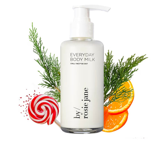 Everyday Body Milk Chill By Rosie Jane - Hydrating Toner & Body Moisturizer to Help Even Skin Tone - Infused with Soothing Aloe Vera and Turmeric Root to Promote Anti-Aging