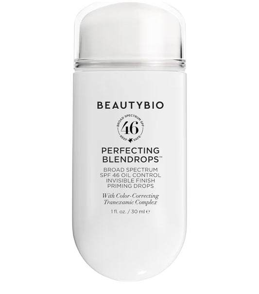 BeautyBio BLENDROPS. Broad Spectrum SPF 46 Oil-Control Priming Drops With Color-Correcting Tranexamic Complex