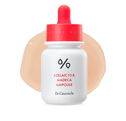 Dr.Ceuracle Azelaic Acid 10 & Madecassoside Ampoule - Redness Relief and Soothing Serum for Sensitive Skin