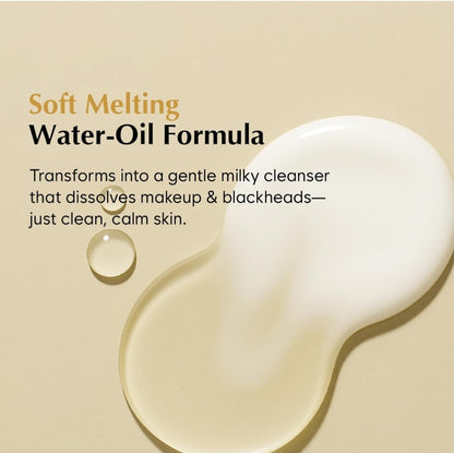 MIDHA Rice Cleansing Oil - Gentle Makeup Remover, Hydrating, Lightweight, Plant-Based, Moisturizing First-Step Cleanser, Balanced Skin with Residue-Free, Sebum Care Formula