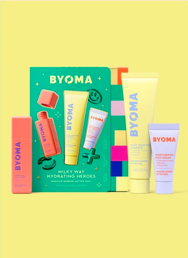 Byoma Milky Way Hydrating Heroes: Hidrata y restaura la piel. Con complejo de tricerámida.