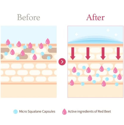 I'm from Beet Energy Ampoule -  81.5% Red Beet Extract, Intensive vitalization care, Micro Squalane Capsules for deeper hydration - Rich in minerals and betaine, radiance, nourishment