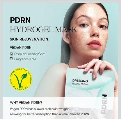 VT COSMETICS PDRN Hydrogel Mask - Intensive Nourishing & Rejuvenating Overnight Mask, Skin Repair, Elasticity Boost, Hydrating & Plumping