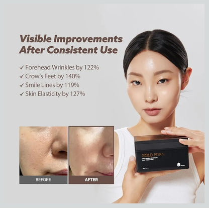 MILKTOUCH Gold PDRN Daily Mask - Ginseng Serum, Nourishing Anti Aging Korean Face Masks for Mature Skin, Firming Tightening Lifting Loose Skin Wrinkle Fine Line -  30 Masks