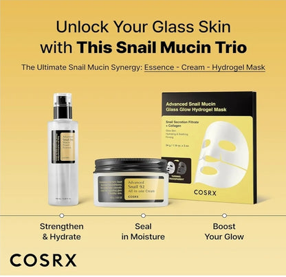 COSRX Advanced Snail 96 Mucin Power Essence - Repairing Serum, Hydrating Serum with Snail Secretion Filtrate for Dull Skin & Fine Lines