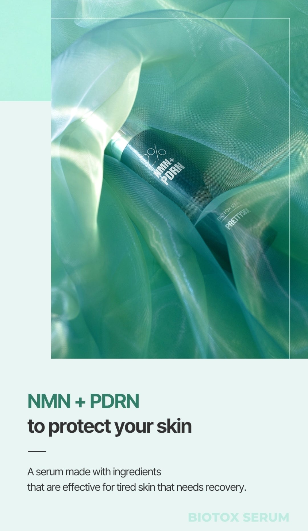 Prettyskin 2% NMN+ PDRN Biotox Serum - For signs of aging and improve overall skin texture