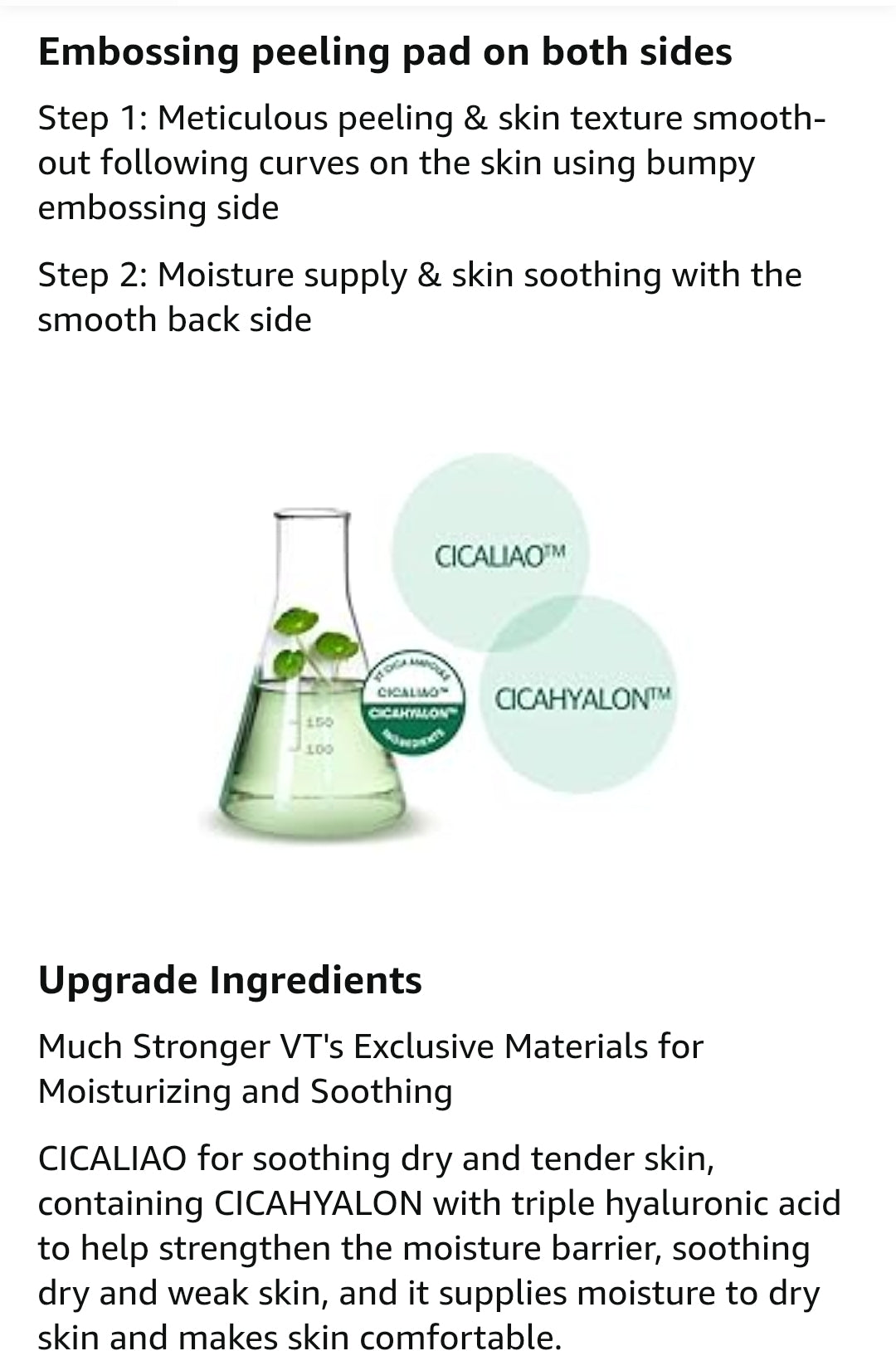 VT Cosmetics CICA Mild Toner Pad (60 Pads) - Exfoliating, Hydrating, Soothing, pH Balancing With BHA, Centella Asiatica Extract, Hyaluronic Acids for Daily Facial Use