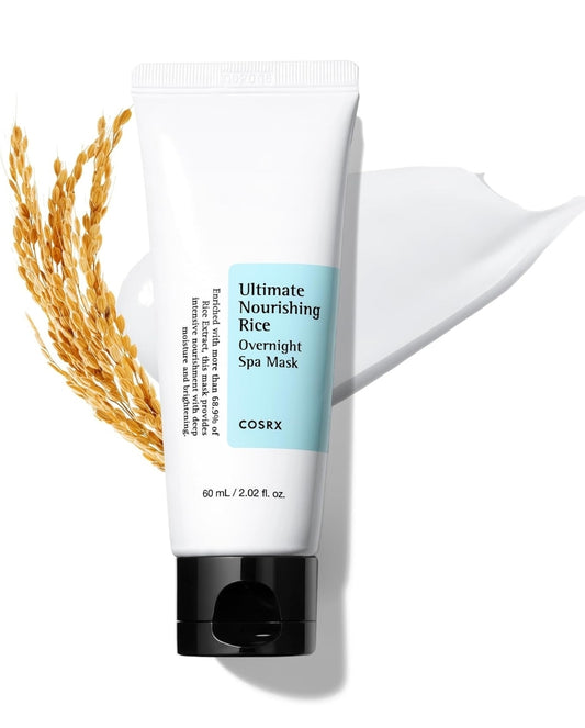 Mascarilla de spa nocturna de arroz nutritiva definitiva de COSRX: extracto de arroz al 68 % y niacinamida al 2 %
