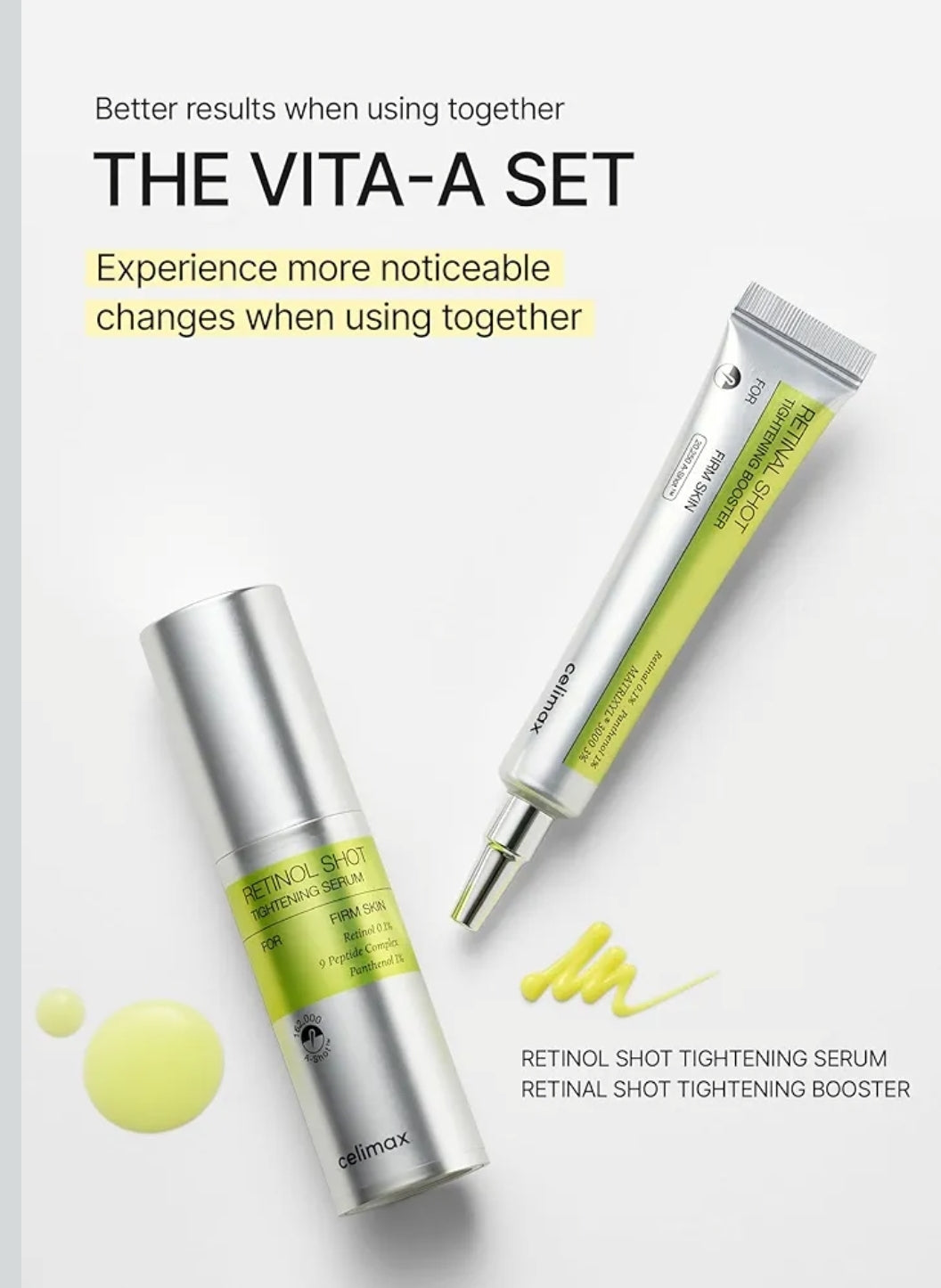 Celimax The Vita A Retinal Shot Tightening Booster - Pore Minimizer, Wrinkles & Fine Lines, Firmer Skin