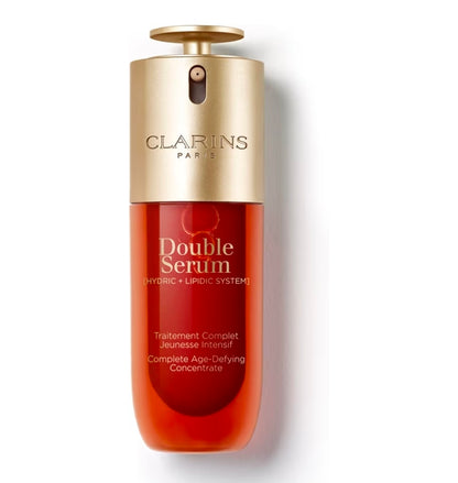 Clarins DOUBLE SERUM 1.7oz - Anti Aging Face Serum, Visibly Firms, Smoothes, Boosts Radiance, and Refines Pores, 24H Hydration, All Skin Types - Daily serum in perfect ratio to mimic skin for max efficacy on firmness, wrinkles, radiance