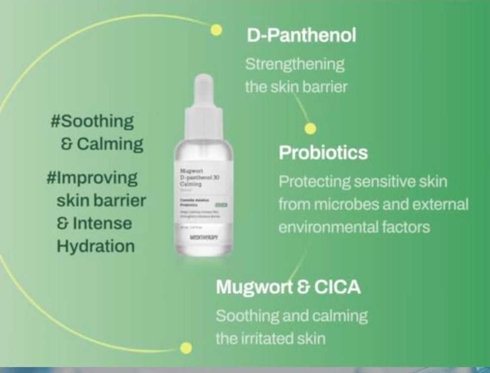 MEDITHERAPY Suero Calmante de Artemisia D-Pantenol 30 - Alta Concentración para la Barrera Cutánea y Calma Profunda, Ingredientes Puros