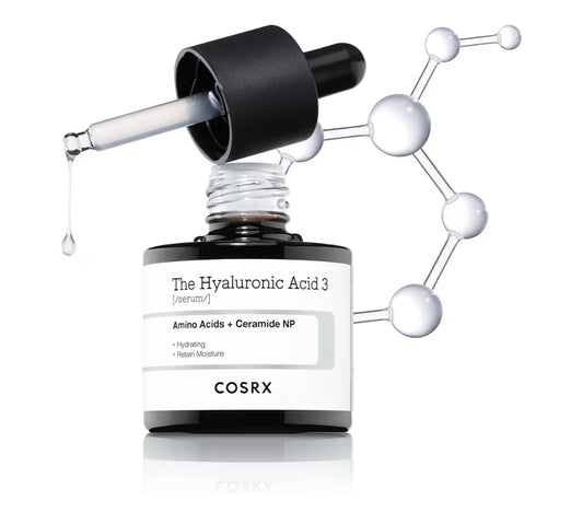 COSRX The Hyaluronic Acid 3 - Amino Acids + Ceramide NP -  Pure Sodium Hyaluronic Acid 3% Serum, Hydrating & Moisture Boosting for Fine Lines & Wrinkles, Repair Dry Skin, No Artificial Fragrance