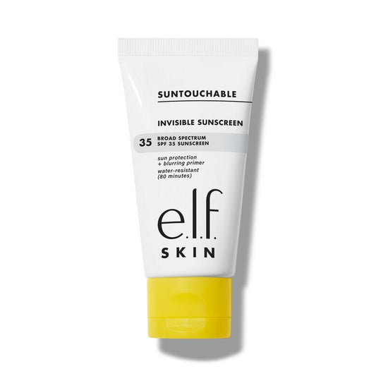 ELF SKIN Suntouchable Invisible SPF 35 - Protector solar ligero en gel para una tez suave y prebase de maquillaje