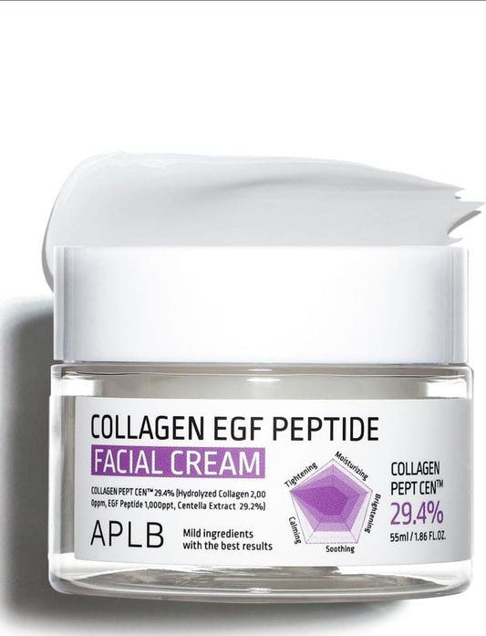 APLB Collagen EGF Peptide Facial Cream - Collagen Peptide Centella - Anti-Aging, moisture, elasticity promotes a healthier complexion