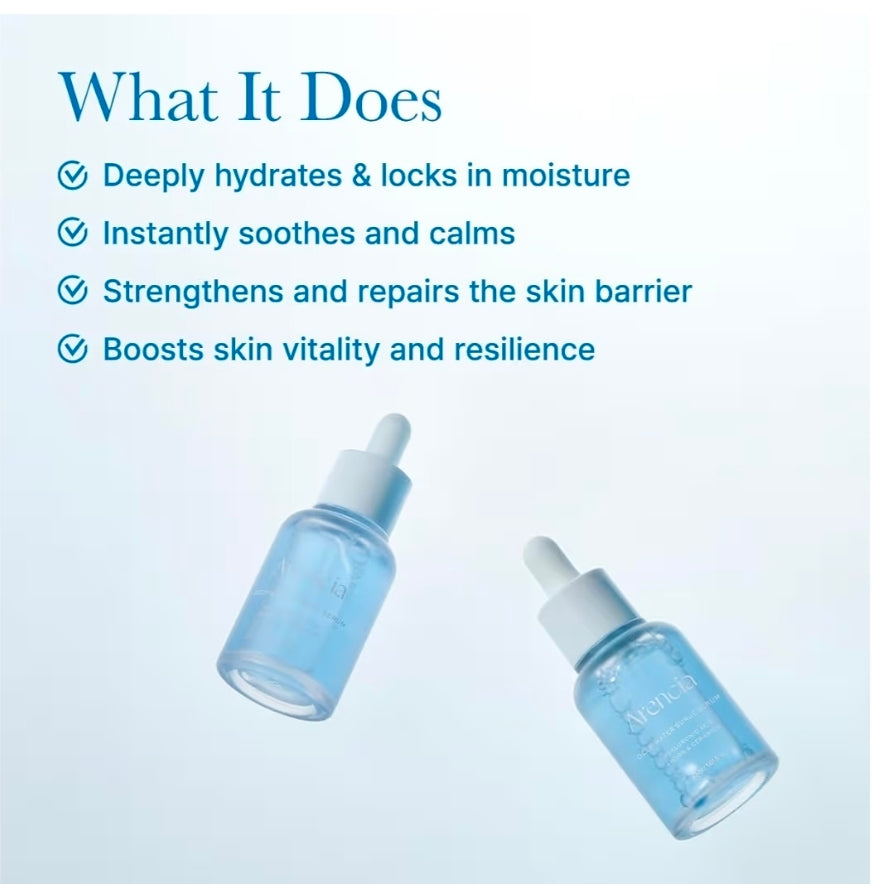 Arencia Deep Water Surge Serum, Hyaluronic Acid + PDRN + Ceramide - Triple Hyaluronic Acid, Aqua Ceramide, and Cica PDRN Complex to soothe, replenish, and strengthen the skin barrier