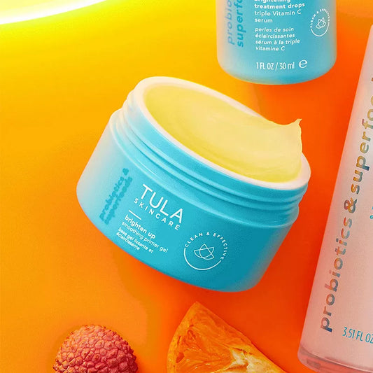 Tula Skincare Brighten Up Smoothing Primer Gel - For Pores, Dullness, and Oiliness
