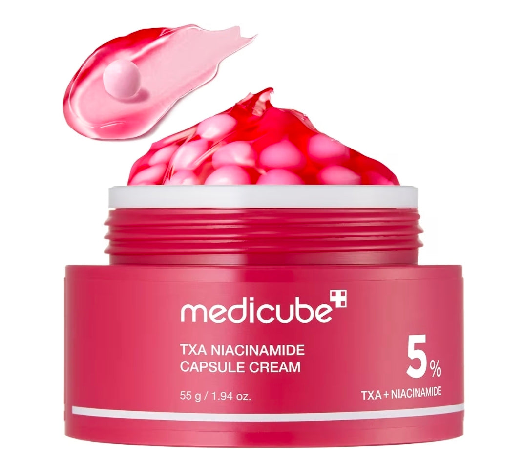 medicube TXA+Niacinamide Capsule Cream | Dual Radiance Moisturizer, Ideal for Use After Spot Care | For Uneven Skin Tone, Texture & Hydration | 99% Pure Tranexamic Acid