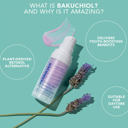Crema gel para ojos Bakuchiol con efecto difuminador de arrugas de Olehenriksen