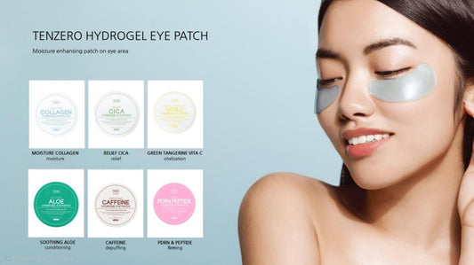 Parche ocular de hidrogel peptídico reafirmante Tenzero PDRN - 60 parches