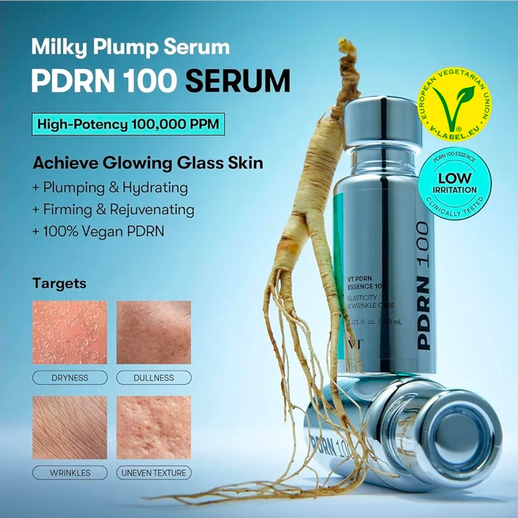 VT COSMETICS Reedle Shot & PDRN Skincare Trio Set Box - For Glass