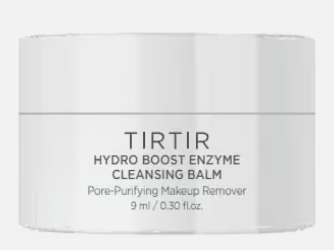 TIRTIR Travel Set - Korean Mini Glow Routine - TIRTIR Ceramic Milk Ampoule (0.33Oz) + TIRTIR Hydro Boost Enzyme Cleansing Balm (0.30oz) + TIRTIR Milk Skin Rice Toner Light (0.67oz) + 9 Wishes Rice Mask (1)