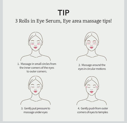 Farmstay Vitamin & Collagen Rolling Eye Serum – Hydrating & Firming Korean Eye Care, Reduces Puffiness, Dark Circles & Fine Lines, Firming, Hydrating, Moisturizing, Rejuvenating Collagen, Vitamin C