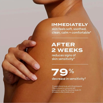Limpiador corporal calmante Murad Heartleaf para piel sensible: limpiador suave y sin resecar con ceramidas y lípidos que fortalecen la piel para calmar, suavizar, reparar y fortalecer la barrera cutánea.