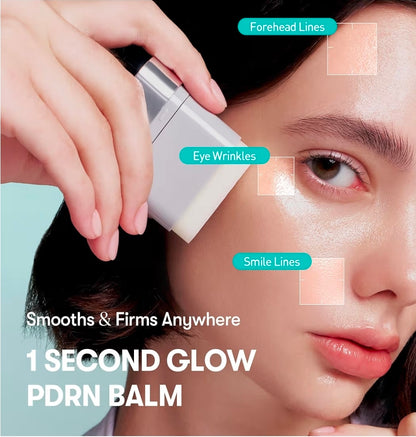 VT COSMETICS PDRN Essence Stick Balm - PDRN Collagen Multi Wrinkle Stick, All-in-One Eye & Neck Treatment, Glow Makeup Base & Face Treatment Balm, Plumping, Fine Lines