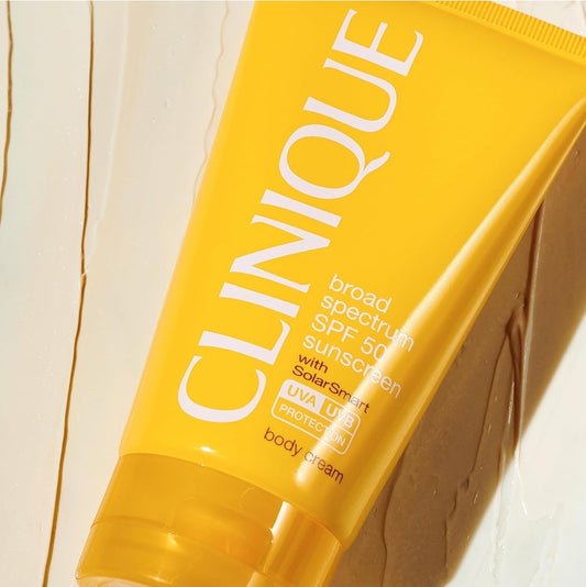 Clinique Broad Spectrum SPF 50 Sunscreen Body Cream -  Safe For Dry Sensitive Skin, 5 Oz