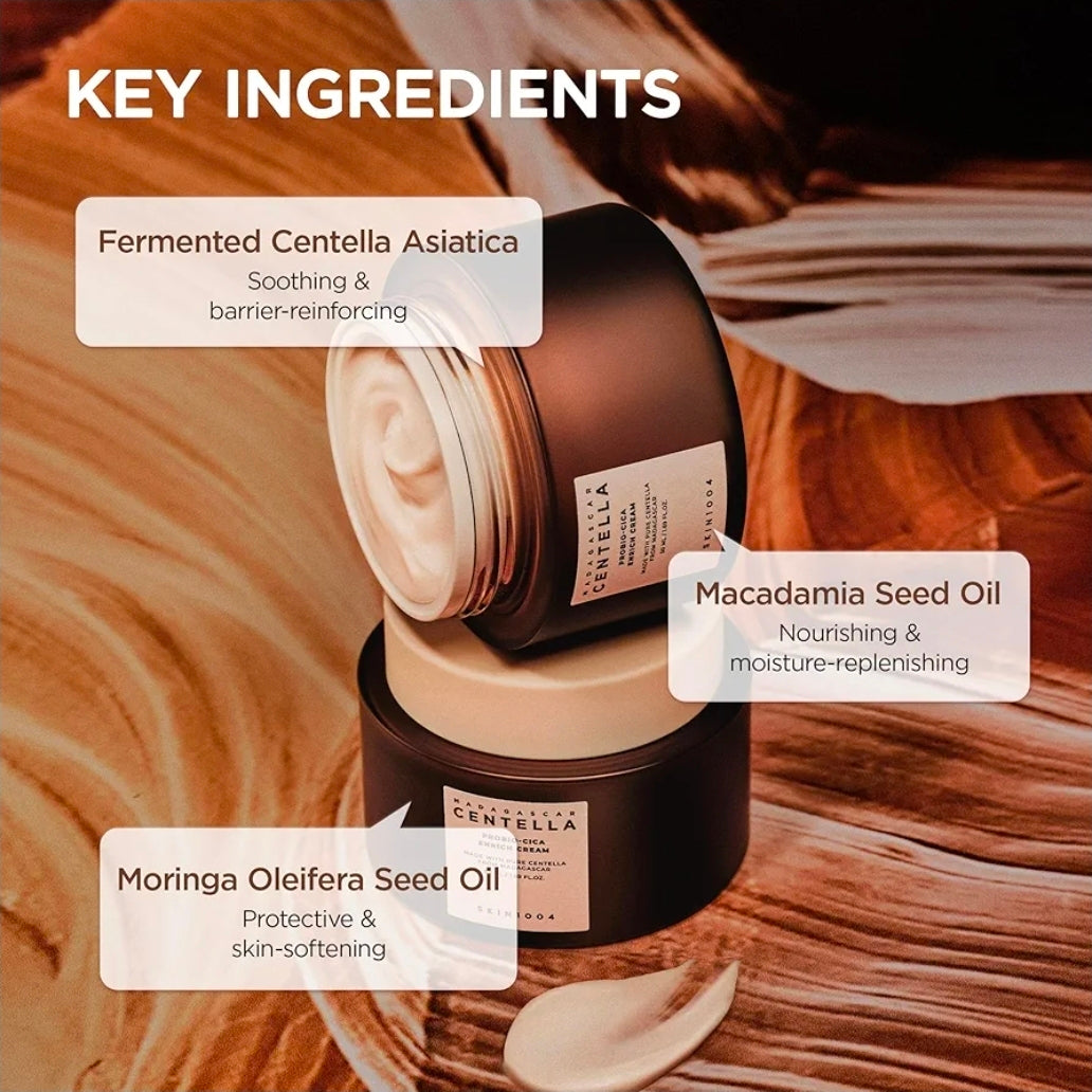 SKIN1004 Madagascar Centella Probio-Cica Enrich Cream - Firms skin
