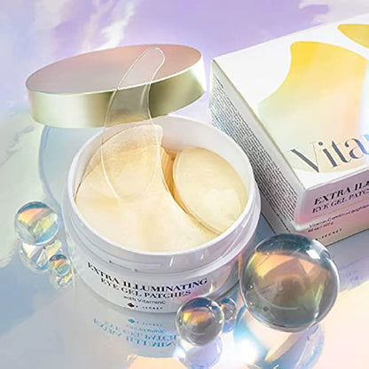 K-SECRET Vitamin C Extra Illuminating Eye Gel Patch - Firms and brightens sagging eye wrinkles and dull facial spots