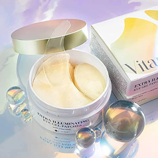 K-SECRET Vitamin C Extra Illuminating Eye Gel Patch - Firms and brightens sagging eye wrinkles and dull facial spots