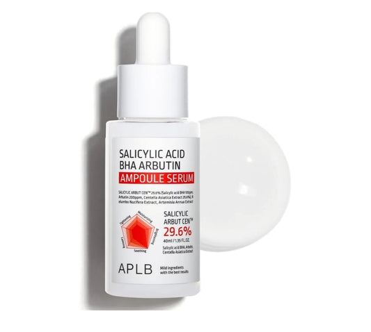 APLB Salicylic Acid BHA Arbutin Ampoule Serum - SALICYLIC ARBUT CEN Acne & Pore care, Long lasting moisturizing, improves texture