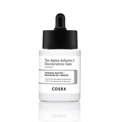 COSRX The Alpha Arbutin 2 Discoloration Care Serum - Even skin tone while soothing irritation and enhancing brightness, reduce dark spots and hyperpigmentation - Tranexamic Acid ( TXA) and Niacinamide