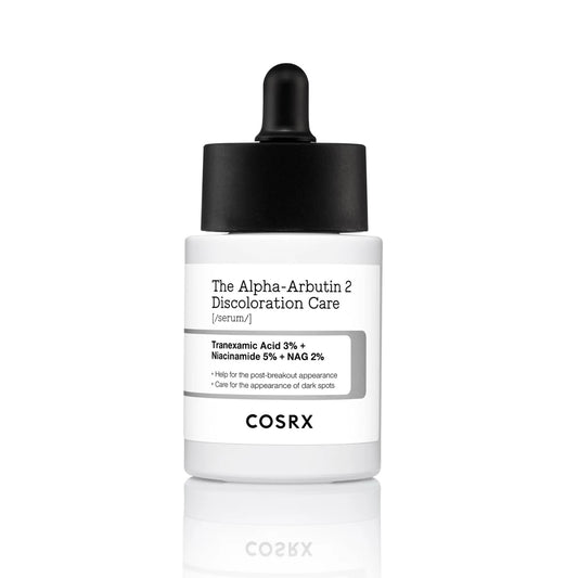COSRX The Alpha Arbutin 2 Discoloration Care Serum - Even skin tone while soothing irritation and enhancing brightness, reduce dark spots and hyperpigmentation - Tranexamic Acid ( TXA) and Niacinamide