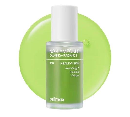Ampolla Celimax Noni - Extracto de noni, suero hidratante y calmante para manchas oscuras y líneas de expresión, antienvejecimiento, iluminador facial, astringente facial (30 ml)