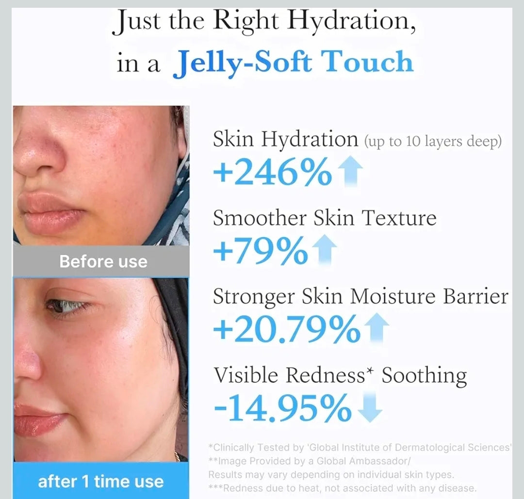 medicube Hyaluronic Ceramide Jelly Cream - Daily Moisturizer for All Skin Types, Long-lasting Hydration with 10 Hyaluronic Acid, 5 Ceramides, Multi Peptides, Niacinamide, Supports Skin's Natural Barrier 1.7oz