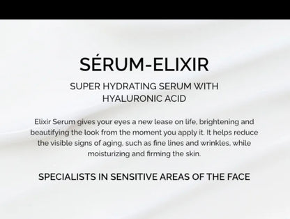 Christian Breton Serum ELIXIR - Hydrating & Firming Under Eye Serum for Smoothing Under Eyes - Hyaluronic Acid, Squalene & Peptides - Ophthalmologist Tested