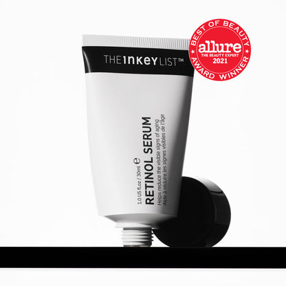Suero de retinol INKEY: ataca los primeros signos del envejecimiento, el acetato de retinilo de liberación lenta al 1 % estimula suavemente la renovación celular para suavizar las líneas finas, las arrugas y la pigmentación.