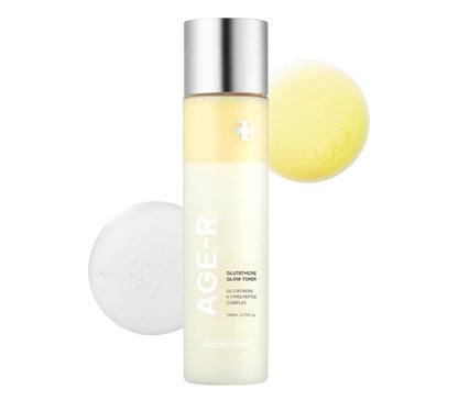 medicube Age-R Glutathione Glow Toner - Low-Irritation Double Layer Milky Toner for Glass Glow Skin with Peptide, Even Skin Tone, Radiance, Hydration